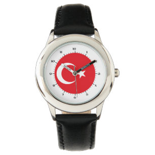 Turkse vlag horloge
