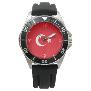 Turkse vlag horloge