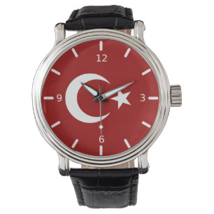 Turkse vlag horloge