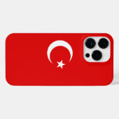 Turkse vlag iPhone hoesje (Achterkant horizontaal)