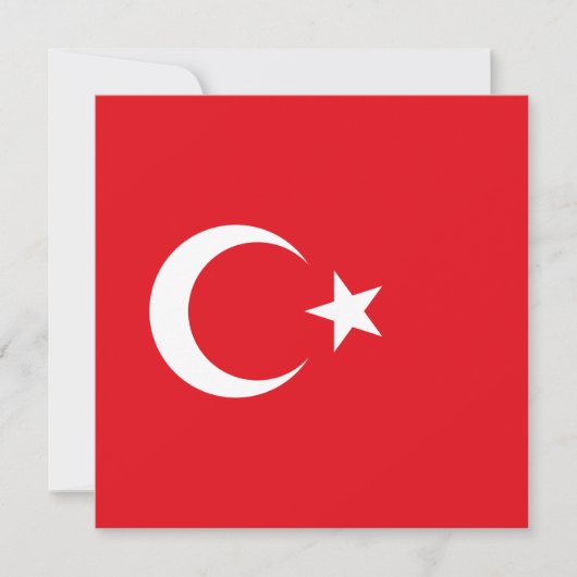 Turkse vlag kaart (Voorkant)