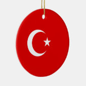 Turkse vlag keramisch ornament (Rechts)