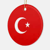 Turkse vlag keramisch ornament (Links)
