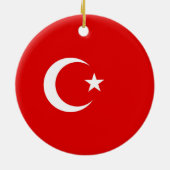 Turkse vlag keramisch ornament (Achterkant)