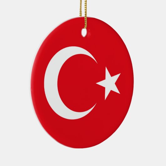 Turkse vlag keramisch ornament (Rechts)