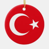 Turkse vlag keramisch ornament (Voorkant)