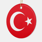 Turkse vlag keramisch ornament (Links)
