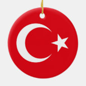 Turkse vlag keramisch ornament (Achterkant)