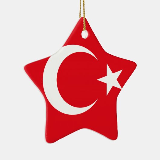 Turkse vlag keramisch ornament (Rechts)