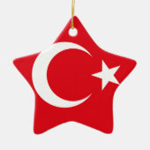 Turkse vlag keramisch ornament (Voorkant)