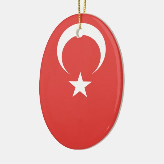 Turkse vlag keramisch ornament (Links)