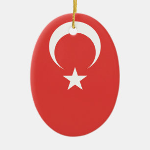 Turkse vlag keramisch ornament
