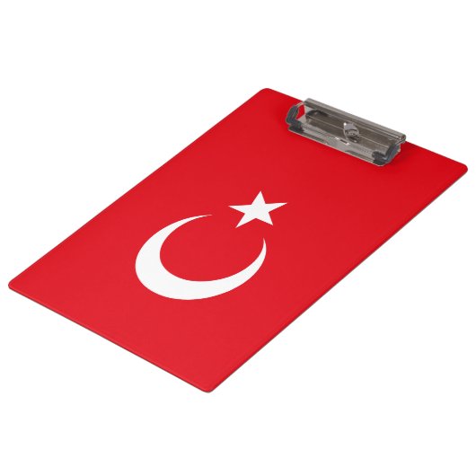Turkse vlag klembord (Gekanteld)