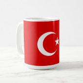 Turkse vlag koffiemok (Voorkant links)