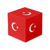 Turkse vlag kubus (Achter hoekig)