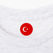 Turkse vlag labels (Aangebracht)