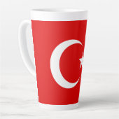 Turkse vlag latte mok (Linkerhoek)