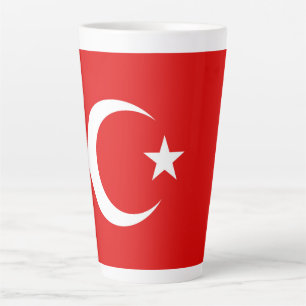 Turkse vlag latte mok