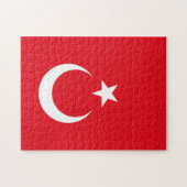 Turkse vlag legpuzzel (Horizontaal)