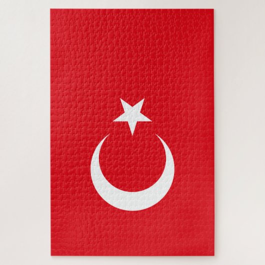Turkse vlag legpuzzel (Verticaal)