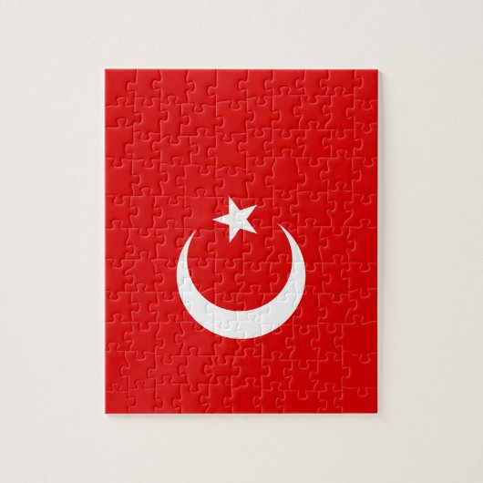 Turkse vlag legpuzzel (Verticaal)