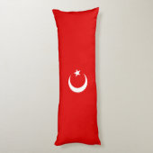 Turkse vlag lichaamskussen (Achterkant (Verticaal))