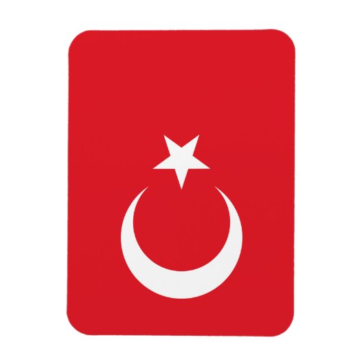 Turkse vlag magneet (Verticaal)