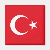 Turkse vlag magneet (Voorkant)