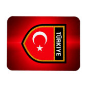 Turkse vlag magneet (Horizontaal)
