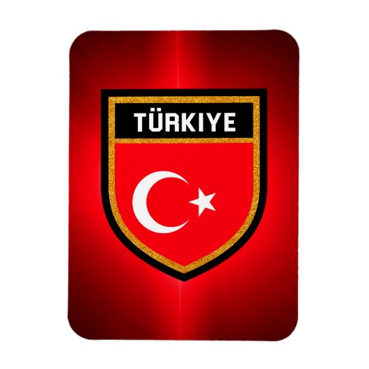 Turkse vlag magneet (Verticaal)