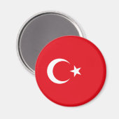 Turkse vlag magneet (Voorkant / Achterkant)