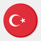 Turkse vlag magneet (Voorkant)