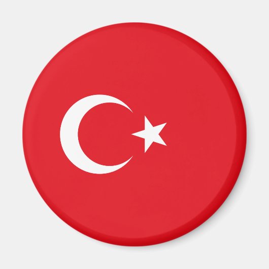 Turkse vlag magneet (Voorkant)