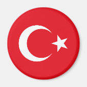 Turkse vlag magneet (Voorkant)