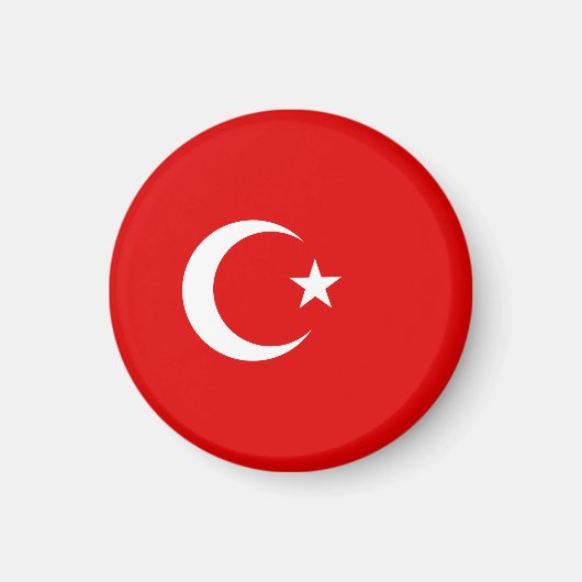 Turkse vlag magneet (Voorkant)