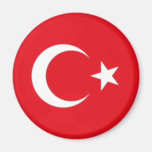 turkse vlag magneet (Voorkant)
