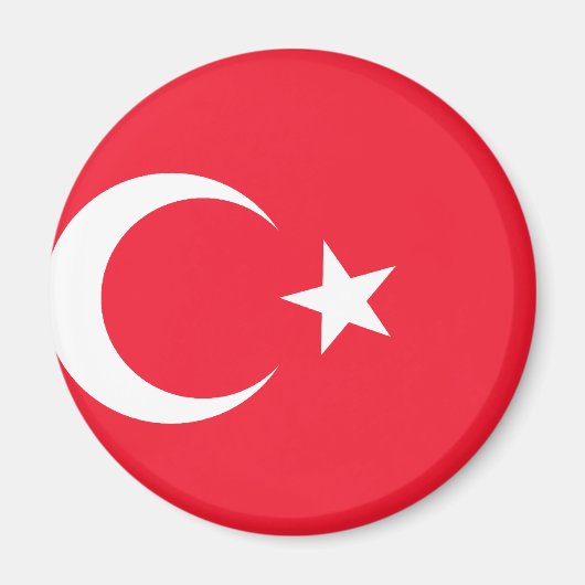 Turkse vlag magneet (Voorkant)