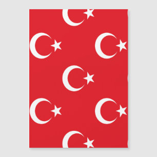 Turkse vlag magnetische uitnodiging