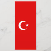 Turkse vlag menu (Achterkant)