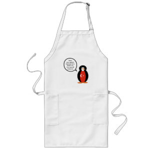 Turkse vlag met mevrouw Penguin Lang Schort