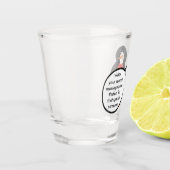 Turkse vlag met mevrouw Penguin Shot Glass Shot Glas (Links)