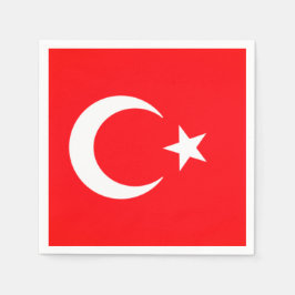 Turkse vlag Napkins Servet