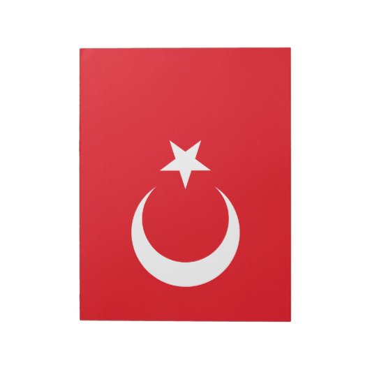 Turkse vlag notitieblok (Linkerzijde)