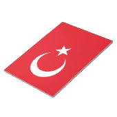 Turkse vlag notitieblok (Schuin)