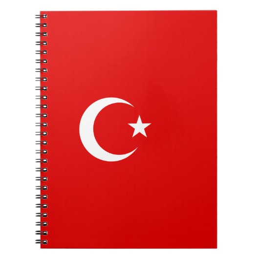 Turkse vlag notitieboek (Voorkant)