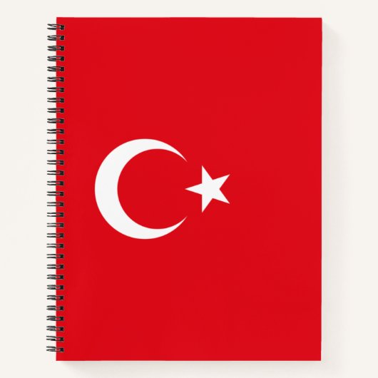 Turkse vlag notitieboek (Voorkant)