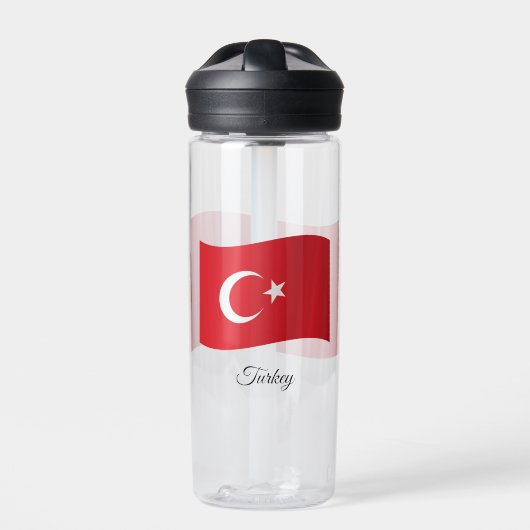 Turkse vlag, Patriottisch Turkije Waterfles (Voorkant)