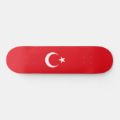 Turkse vlag persoonlijk skateboard (Horizontaal)