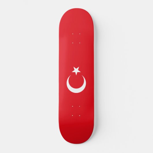 Turkse vlag persoonlijk skateboard (Voorkant)