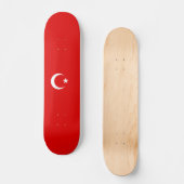 Turkse vlag persoonlijk skateboard (Voorkant)